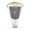 Thumbnail Image 3 of True Fans Houston Texans Championship Ring Sterling Silver & 10K Yellow Gold Ring