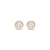 Thumbnail Image 2 of KAY Lab-Grown Diamonds Round-Cut Bezel-Set Solitaire Stud Earrings 1 ct tw 14K Yellow Gold (F/SI2)