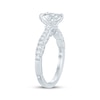 Thumbnail Image 2 of Monique Lhuillier Bliss Oval-Cut Lab-Grown Diamond Engagement Ring 1-3/8 ct tw 18K White Gold