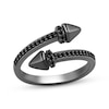 Thumbnail Image 1 of Ink & Ice Black Diamond Bypass Ring 1/5 ct tw Black Rhodium-Plated Sterling Silver