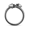 Thumbnail Image 3 of Ink & Ice Black Diamond Bypass Ring 1/5 ct tw Black Rhodium-Plated Sterling Silver