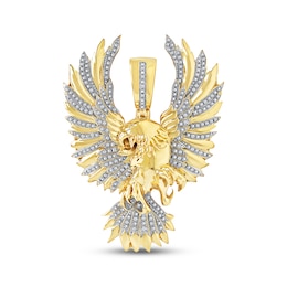 Men's Diamond Eagle Charm 1/6 ct tw 10K Yellow Gold