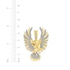 Thumbnail Image 5 of Men's Diamond Eagle Charm 1/6 ct tw 10K Yellow Gold