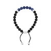 Thumbnail Image 2 of Men's Sodalite & Onyx Bead Bolo Bracelet Stainless Steel 10.5&quot;