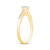 Thumbnail Image 2 of Round-Cut Diamond Twist Engagement Ring 1/2 ct tw 14K Yellow Gold