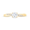 Thumbnail Image 3 of Round-Cut Diamond Twist Engagement Ring 1/2 ct tw 14K Yellow Gold