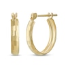 Thumbnail Image 1 of Diamond-Cut Hoop Earrings 14K Yellow Gold 13.4mm