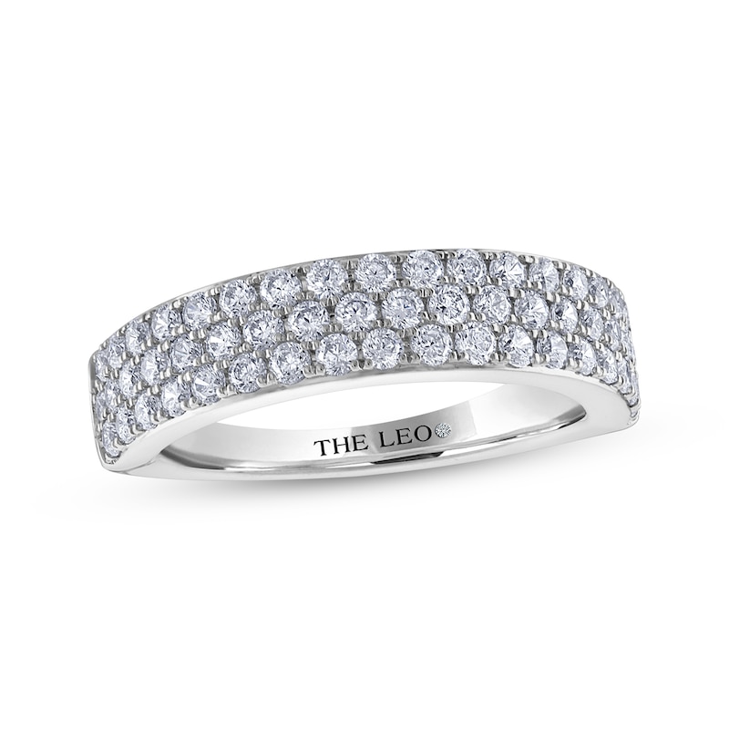 Main Image 1 of THE LEO Diamond Three-Row Anniversary Ring 1 ct tw 14K White Gold