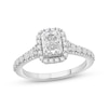 Thumbnail Image 1 of Lab-Grown Diamonds by KAY Radiant-Cut Engagement Ring 1-1/2 ct tw 14K White Gold