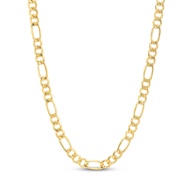 Main Image 2 of Semi-Solid Figaro Chain Necklace & Bracelet Set 5.2mm 10K Yellow Gold