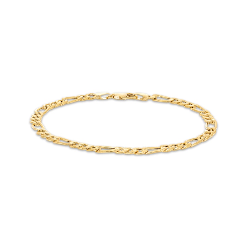 Main Image 3 of Semi-Solid Figaro Chain Necklace & Bracelet Set 5.2mm 10K Yellow Gold