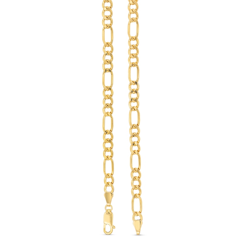 Main Image 5 of Semi-Solid Figaro Chain Necklace & Bracelet Set 5.2mm 10K Yellow Gold