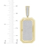 Thumbnail Image 3 of Men's Multi-Diamond Dog Tag Charm 3/4 ct tw 10K Yellow Gold