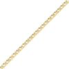 Thumbnail Image 2 of Semi-Solid Diamond-Cut Double Curb Chain Necklace 4.7mm 14K Yellow Gold 20&quot;