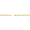 Thumbnail Image 3 of Semi-Solid Diamond-Cut Double Curb Chain Necklace 4.7mm 14K Yellow Gold 20&quot;