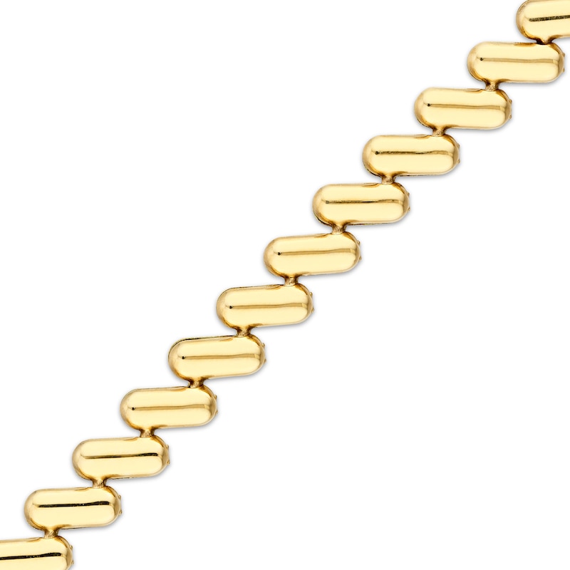 Solid San Marco Chain Bracelet 10K Yellow Gold 7.5"