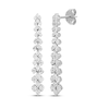 Thumbnail Image 1 of Diamond Graduated Chevron Drop Earrings 1 ct tw 14K White Gold