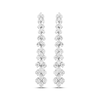 Thumbnail Image 2 of Diamond Graduated Chevron Drop Earrings 1 ct tw 14K White Gold