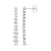 Thumbnail Image 3 of Diamond Graduated Chevron Drop Earrings 1 ct tw 14K White Gold