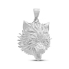 Thumbnail Image 1 of Men's Wolf Head Charm Sterling Silver