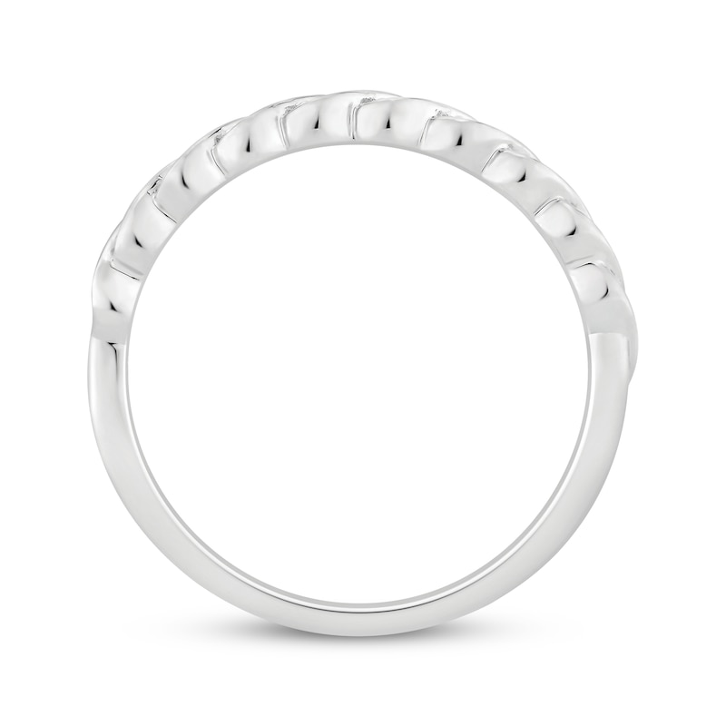 Lab-Grown Diamonds by KAY Twist Anniversary Ring 1/20 ct tw 10K White Gold