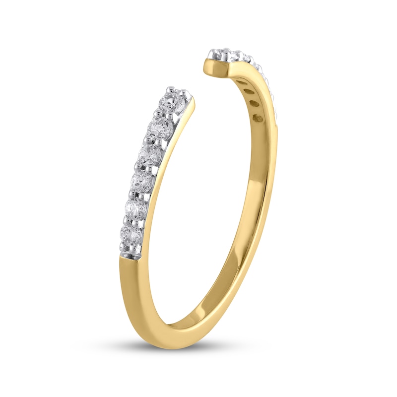 Main Image 2 of STUDIO BY KAY Diamond Deconstructed Open Ring 1/5 ct tw 10K Yellow Gold