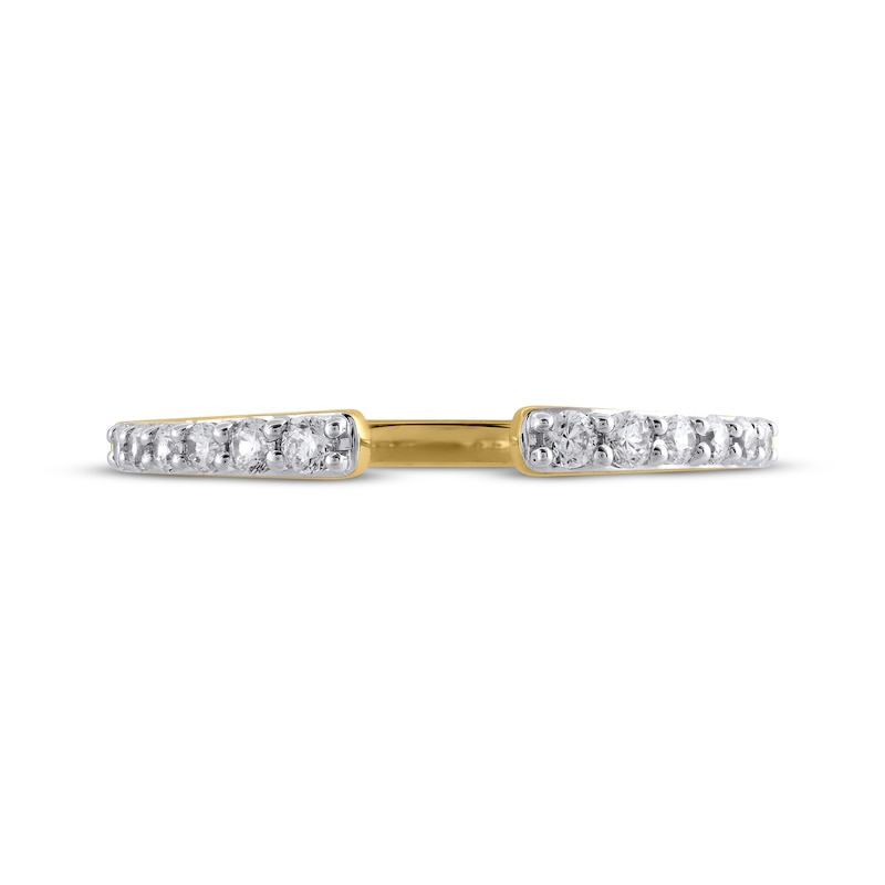 Main Image 3 of STUDIO BY KAY Diamond Deconstructed Open Ring 1/5 ct tw 10K Yellow Gold