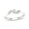 Thumbnail Image 1 of Lab-Grown Diamonds by KAY Round-Cut Swirl Promise Ring 1/5 ct tw 10K White Gold