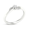 Thumbnail Image 2 of Lab-Grown Diamonds by KAY Round-Cut Swirl Promise Ring 1/5 ct tw 10K White Gold