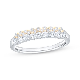 Now + Forever Diamond Anniversary Ring 1/2 ct tw 14K Two-Tone Gold