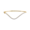 Thumbnail Image 1 of STUDIO BY KAY Diamond Curve Bangle Bracelet 1/2 ct tw 24K Yellow Gold-Plated Sterling Silver