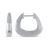 Thumbnail Image 3 of STUDIO BY KAY Diamond Pavé Triangle Hoop Earrings 1/5 ct tw Sterling Silver