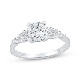 Now + Forever Lab-Grown Diamonds Round-Cut Engagement Ring 2 ct tw 14K White Gold