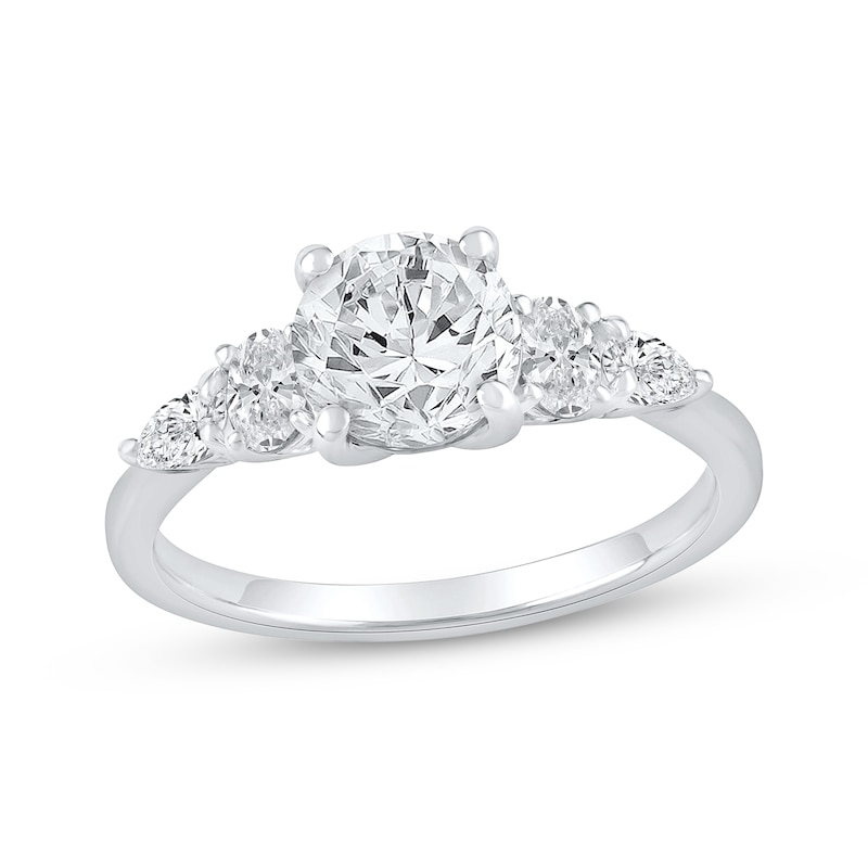 Main Image 1 of Lab-Grown Diamonds by KAY Round-Cut Engagement Ring 2 ct tw 14K White Gold