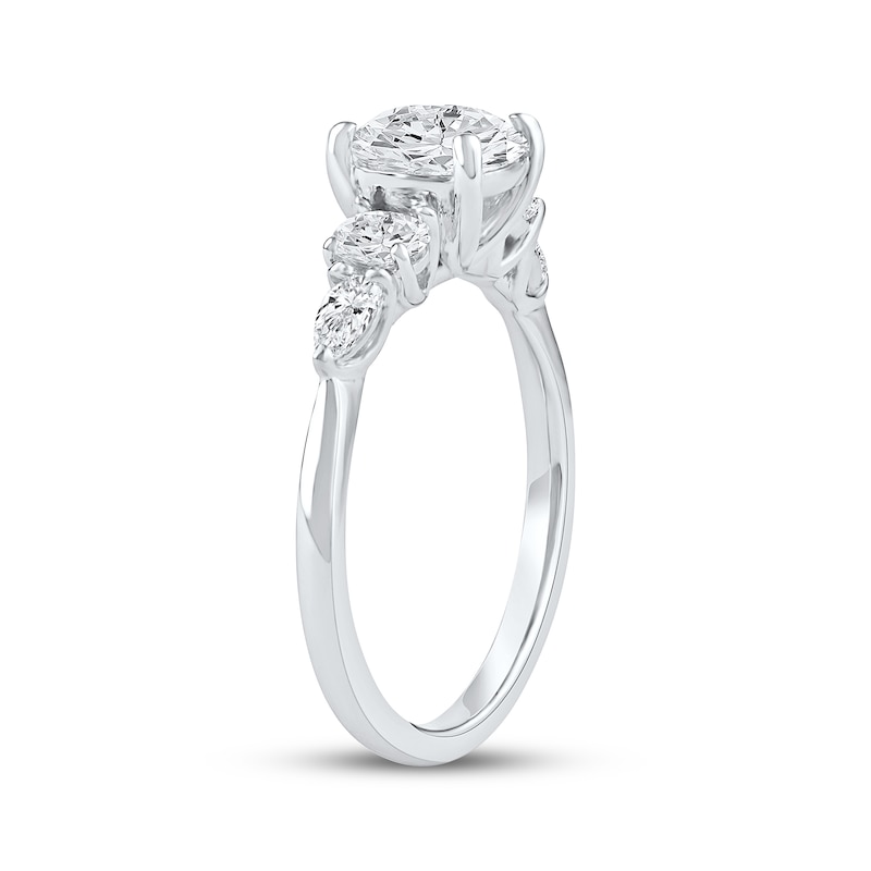 Main Image 2 of Lab-Grown Diamonds by KAY Round-Cut Engagement Ring 2 ct tw 14K White Gold