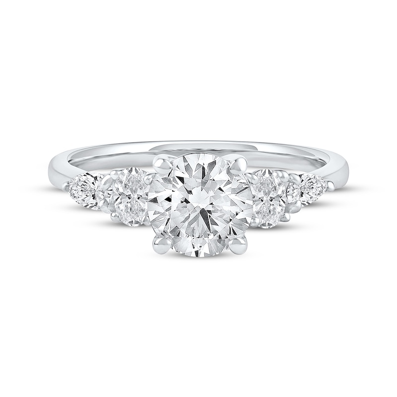 Main Image 3 of Lab-Grown Diamonds by KAY Round-Cut Engagement Ring 2 ct tw 14K White Gold