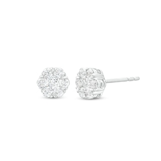 Louis Vuitton Pure Dreille Crew Diamond Stud Earrings 14k White Gold with  Pouch