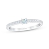 Thumbnail Image 1 of THE LEO First Light Diamond Princess & Round-Cut Anniversary Band 1/4 ct tw 14K White Gold