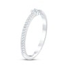 Thumbnail Image 2 of THE LEO First Light Diamond Princess & Round-Cut Anniversary Band 1/4 ct tw 14K White Gold