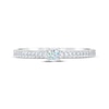 Thumbnail Image 3 of THE LEO First Light Diamond Princess & Round-Cut Anniversary Band 1/4 ct tw 14K White Gold