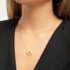 Thumbnail Image 3 of Diamond-Cut Heart Cutout Necklace 10K Yellow Gold 18.5&quot;