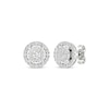 Thumbnail Image 0 of Lab-Grown Diamonds by KAY Circle Halo Stud Earrings 1/2 ct tw 10K White Gold