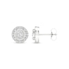 Thumbnail Image 2 of Lab-Grown Diamonds by KAY Circle Halo Stud Earrings 1/2 ct tw 10K White Gold