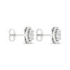 Thumbnail Image 3 of Lab-Grown Diamonds by KAY Circle Halo Stud Earrings 1/2 ct tw 10K White Gold