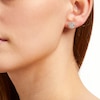 Thumbnail Image 4 of Lab-Grown Diamonds by KAY Circle Halo Stud Earrings 1/2 ct tw 10K White Gold