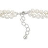 Thumbnail Image 3 of Baroque Cultured Pearl Double Strand Twist Necklace Sterling Silver 18&quot;