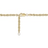 Thumbnail Image 4 of Solid Glitter Rope Chain Anklet 2.4mm 14K Yellow Gold 10&quot;