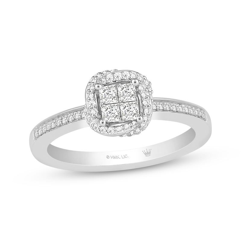 Hallmark Diamonds One Love Framed Quad Ring 1/3 ct tw Sterling SIlver | Kay