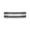 Thumbnail Image 4 of Neil Lane Men’s Black & White Diamond Wedding Band 1/2 ct tw 14K White Gold