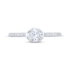 Thumbnail Image 3 of East West Oval-Cut Diamond Bezel-Set Engagement Ring 5/8 ct tw 14K White Gold